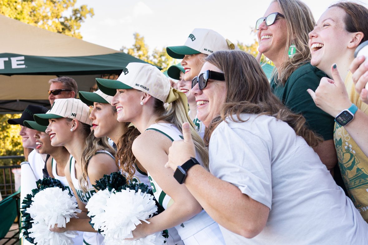 Charlotte fans tailgating for football